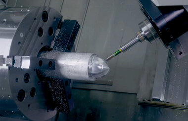 Here you can see the technology 5-Axis Milling 