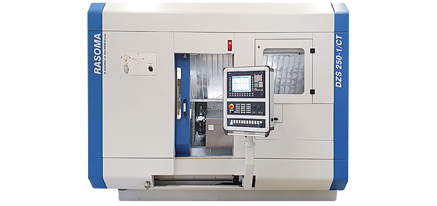 Here you can see a RASOMA vertical turning center