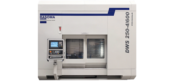 Here you can see a RASOMA vertical turning center