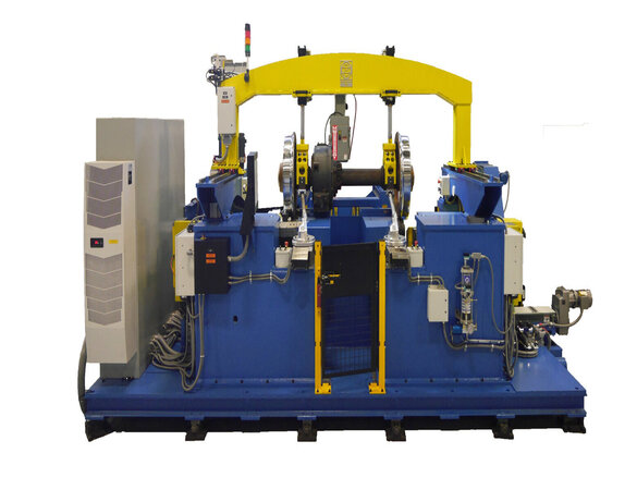 Here you can see a Abovefloor Wheelset Milling Machine