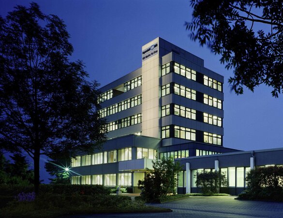 This picture shows the company premises of the NSH subsidiary HEGENSCHEIDT-MFD from the outside.