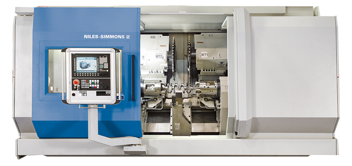 Hier sehen Sie eine horizontale CNC-Dreh-Drehräummaschine