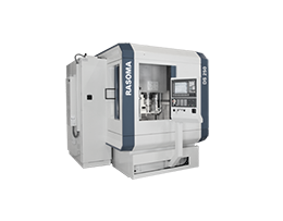Here you can see a RASOMA vertical CNC lathe 